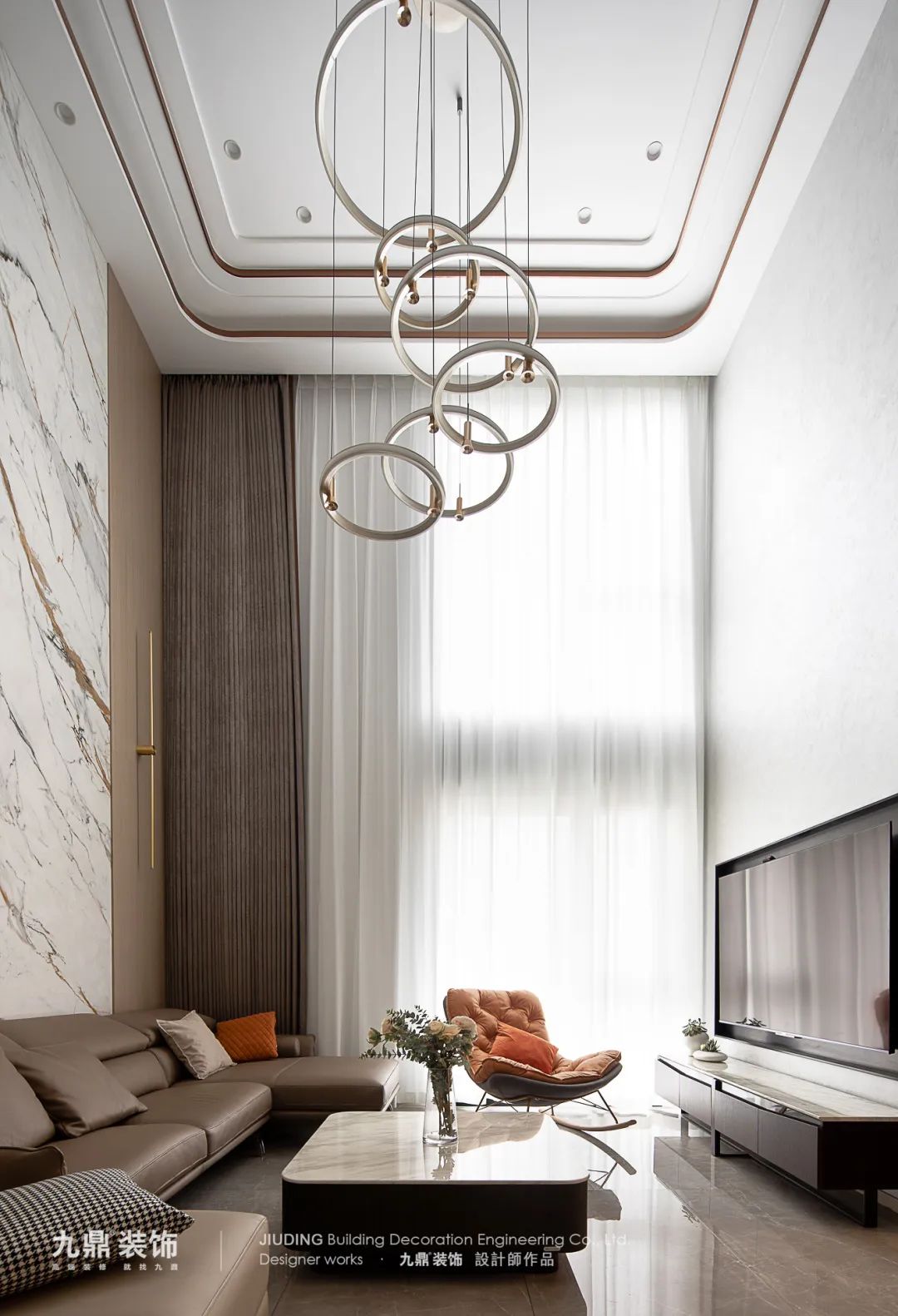 杭州普金家园180m² 现代风装修案例